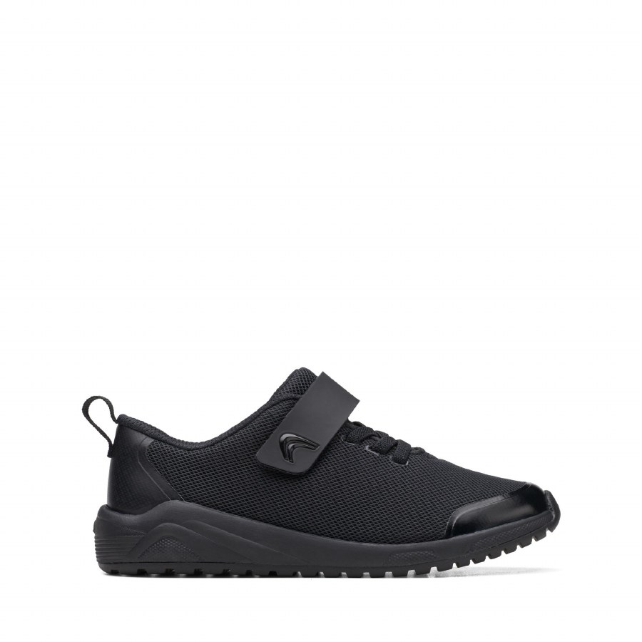 Black 2024 clarks trainers